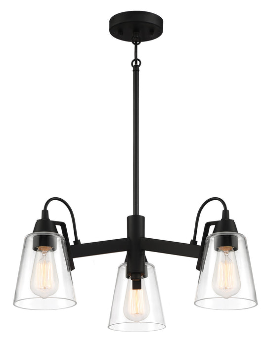 Minka-Lavery - 3993-66A - Three Light Chandelier - Beckonridge - Coal