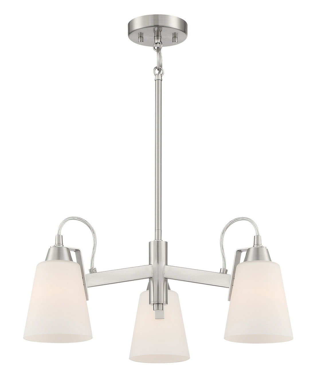 Minka-Lavery - 3993-84 - Three Light Chandelier - Beckonridge - Brushed Nickel