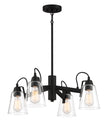 Minka-Lavery - 3994-66A - Four Light Chandelier - Beckonridge - Coal