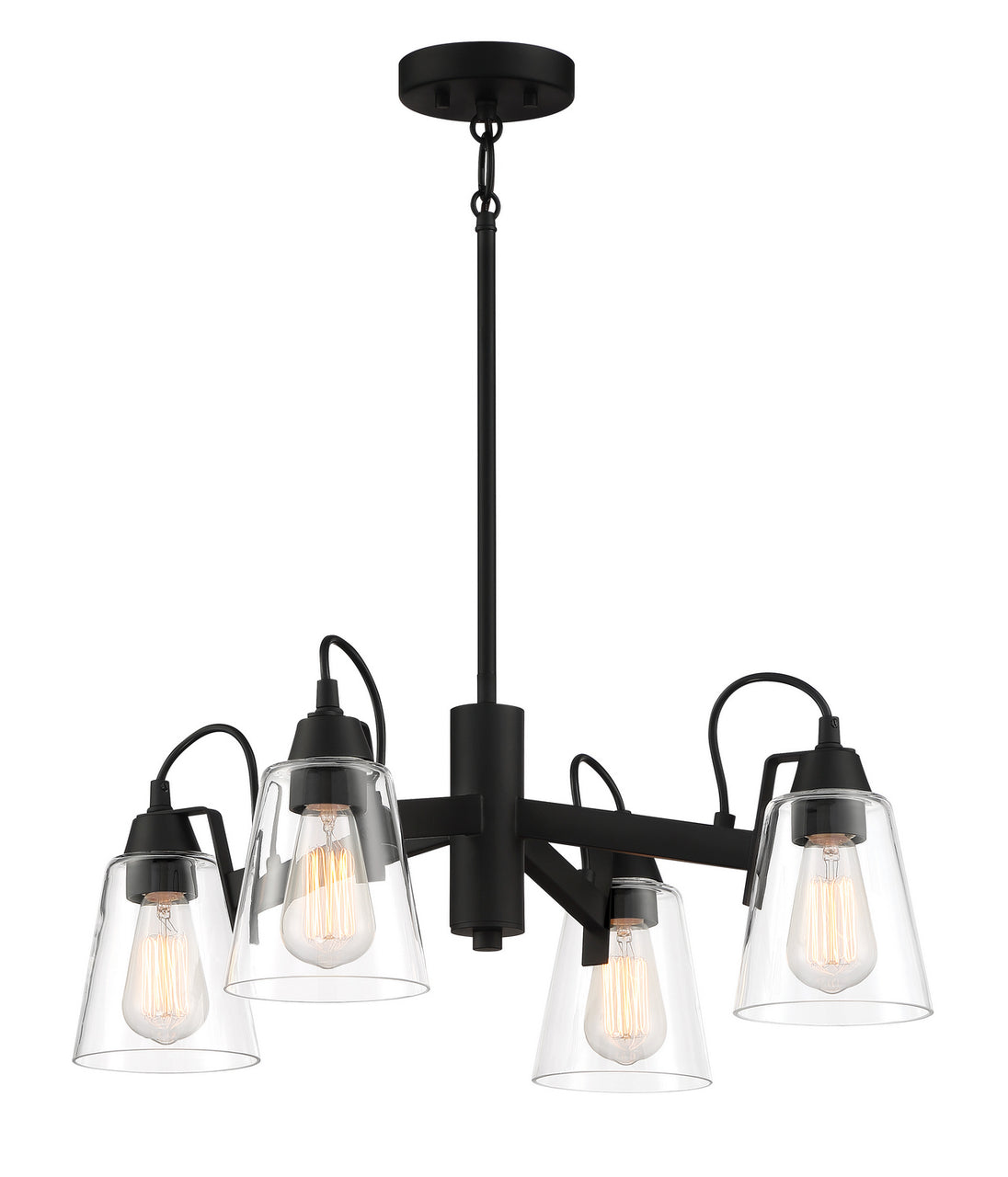 Minka-Lavery - 3994-66A - Four Light Chandelier - Beckonridge - Coal