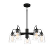 Minka-Lavery - 3995-66A - Five Light Chandelier - Beckonridge - Coal