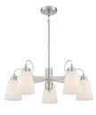 Minka-Lavery - 3995-84 - Five Light Chandelier - Beckonridge - Brushed Nickel