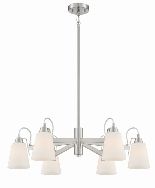 Minka-Lavery - 3996-84 - Six Light Chandelier - Beckonridge - Brushed Nickel
