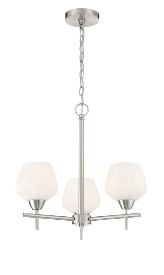 Minka-Lavery - 2173-84 - Three Light Chandelier - Camrin - Brushed Nickel