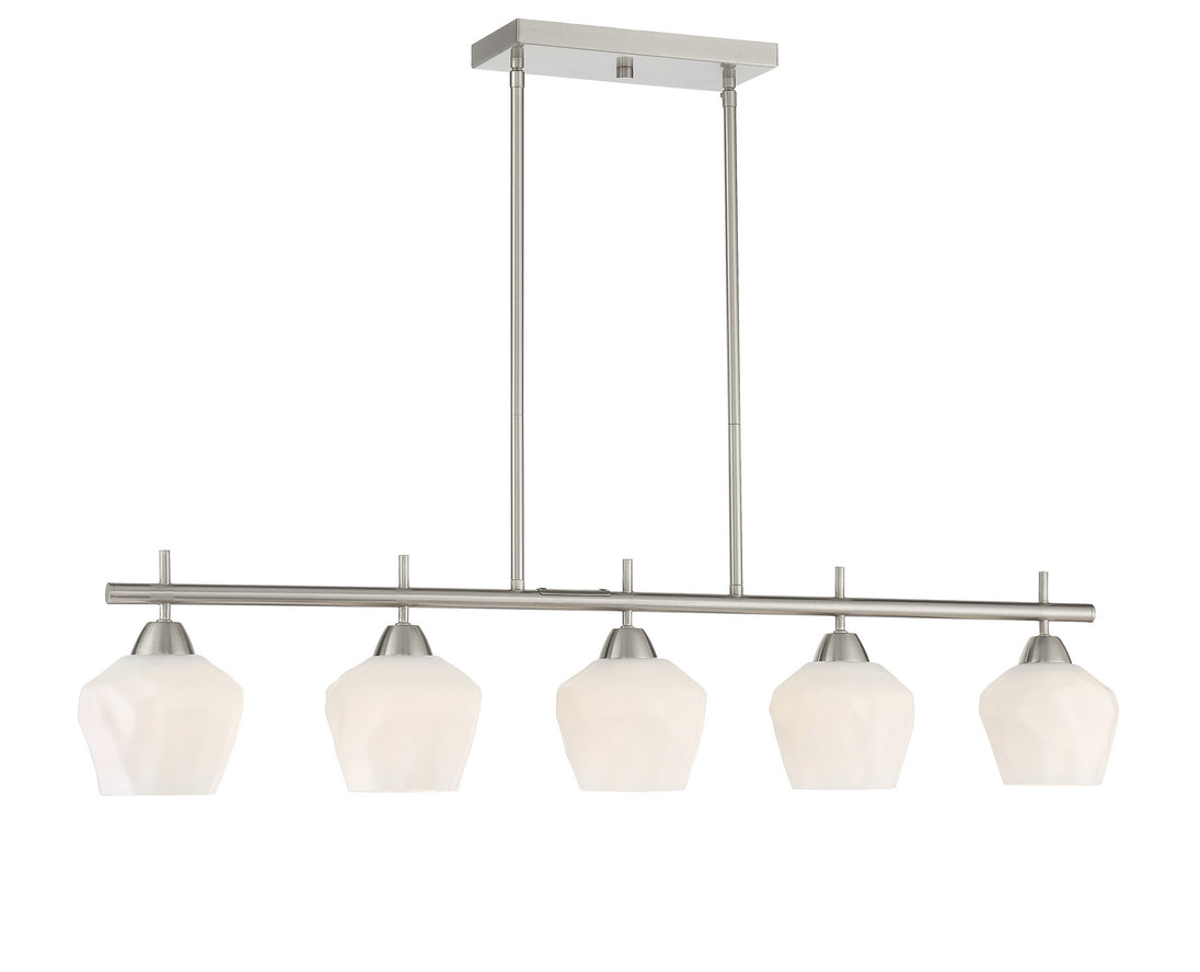 Minka-Lavery - 2174-84 - Five Light Island Pendant - Camrin - Brushed Nickel