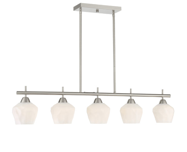 Minka-Lavery - 2174-84 - Five Light Island Pendant - Camrin - Brushed Nickel