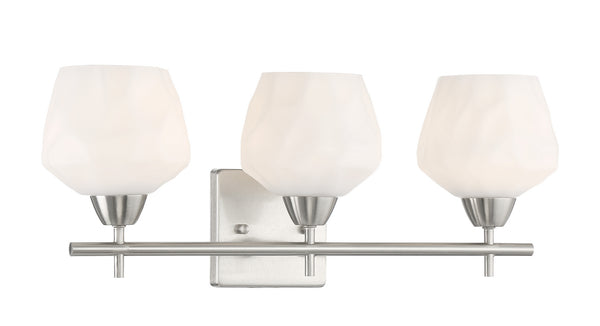 Minka-Lavery - 3173-84 - Three Light Bath - Camrin - Brushed Nickel