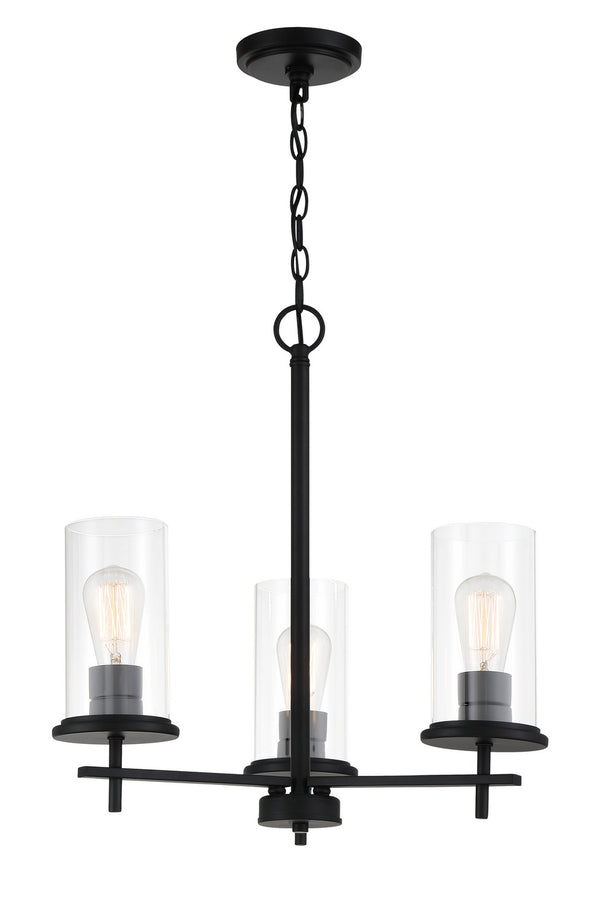 Minka-Lavery - 4096-66A - Three Light Chandelier - Haisley - Coal