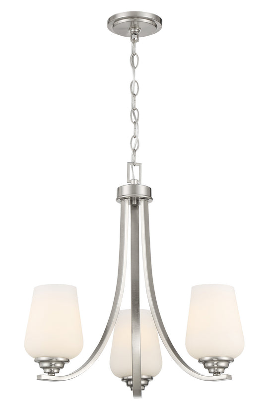 Minka-Lavery - 4923-84 - Three Light Chandelier - Shyloh - Brushed Nickel