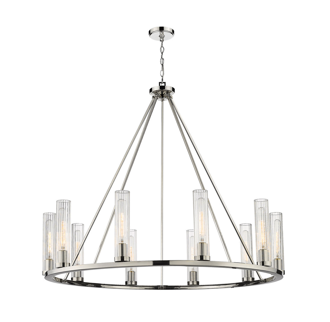 Z-Lite - 3031-10PN - Ten Light Chandelier - Beau - Polished Nickel