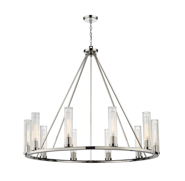 Z-Lite - 3031-10PN - Ten Light Chandelier - Beau - Polished Nickel