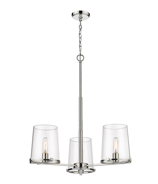 Z-Lite - 3032-3PN - Three Light Chandelier - Callista - Polished Nickel