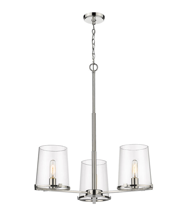 Z-Lite - 3032-3PN - Three Light Chandelier - Callista - Polished Nickel