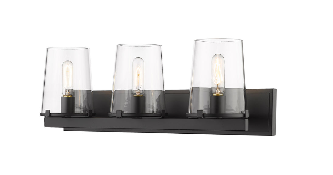 Z-Lite - 3032-3V-MB - Three Light Vanity - Callista - Matte Black