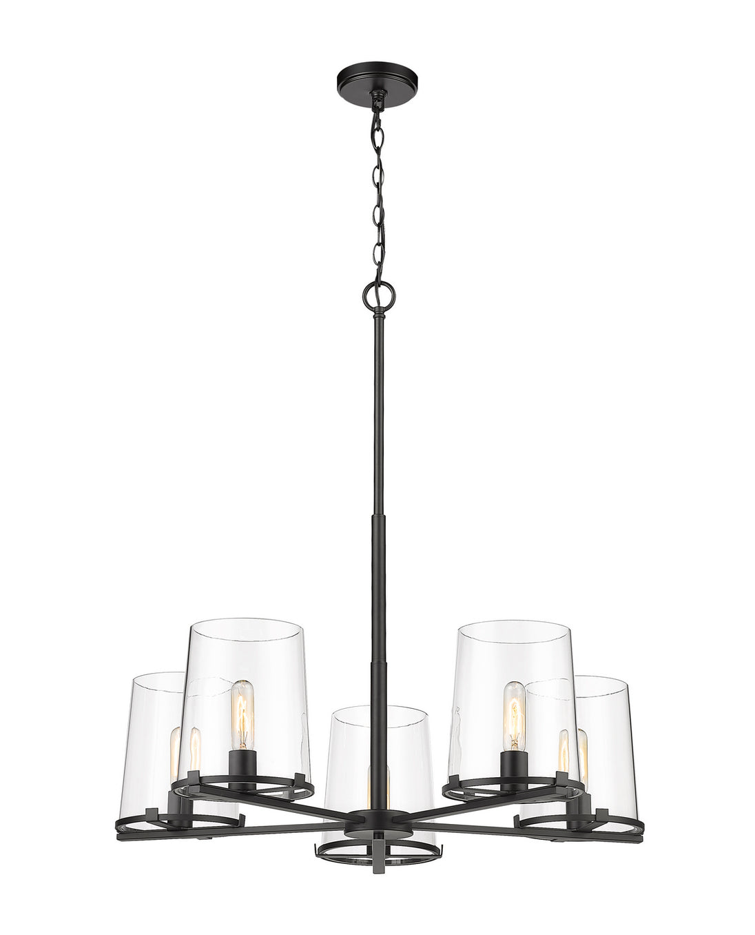 Z-Lite - 3032-5MB - Five Light Chandelier - Callista - Matte Black