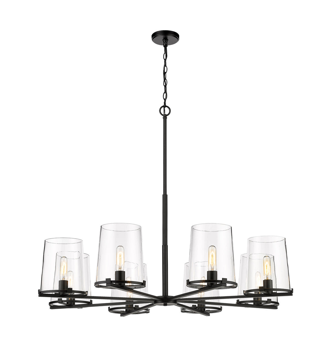 Z-Lite - 3032-8MB - Eight Light Chandelier - Callista - Matte Black