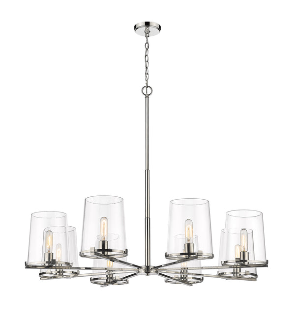 Z-Lite - 3032-8PN - Eight Light Chandelier - Callista - Polished Nickel