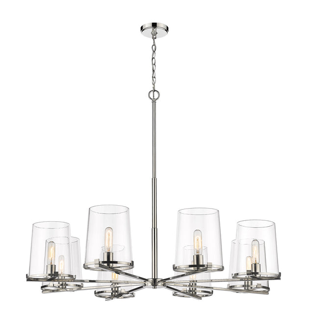 Z-Lite - 3032-8PN - Eight Light Chandelier - Callista - Polished Nickel