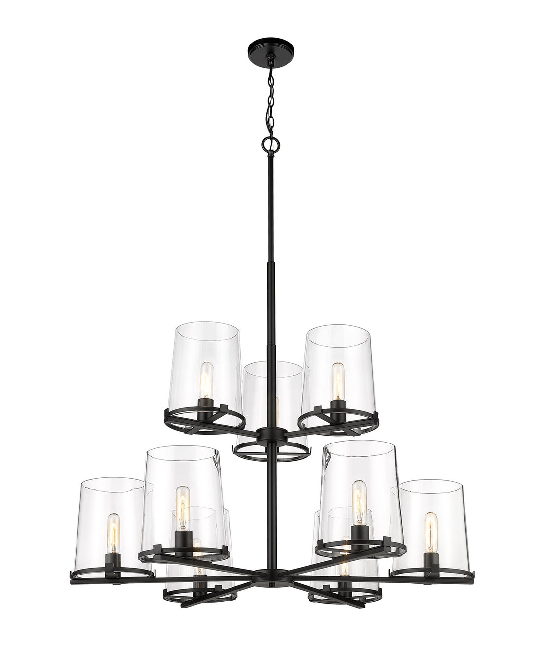 Z-Lite - 3032-9MB - Nine Light Chandelier - Callista - Matte Black