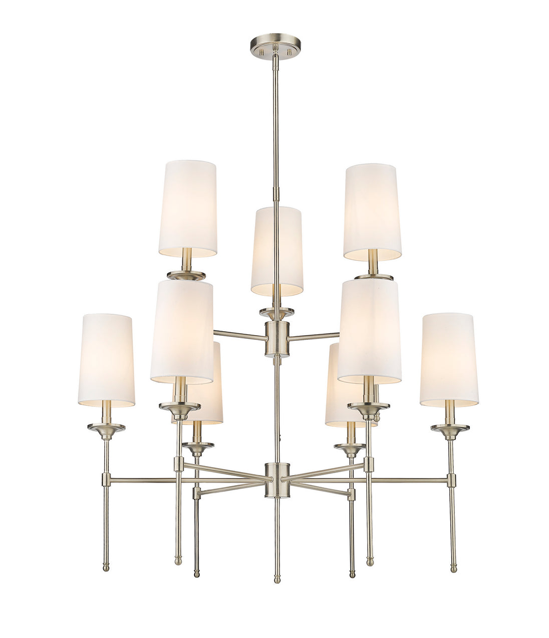 Z-Lite - 3033-9BN - Nine Light Chandelier - Emily - Brushed Nickel