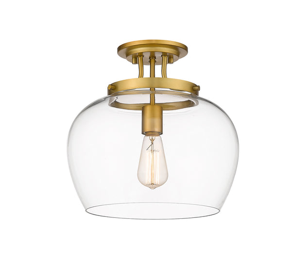 Z-Lite - 473SF13-OBR - One Light Semi Flush Mount - Joliet - Olde Brass