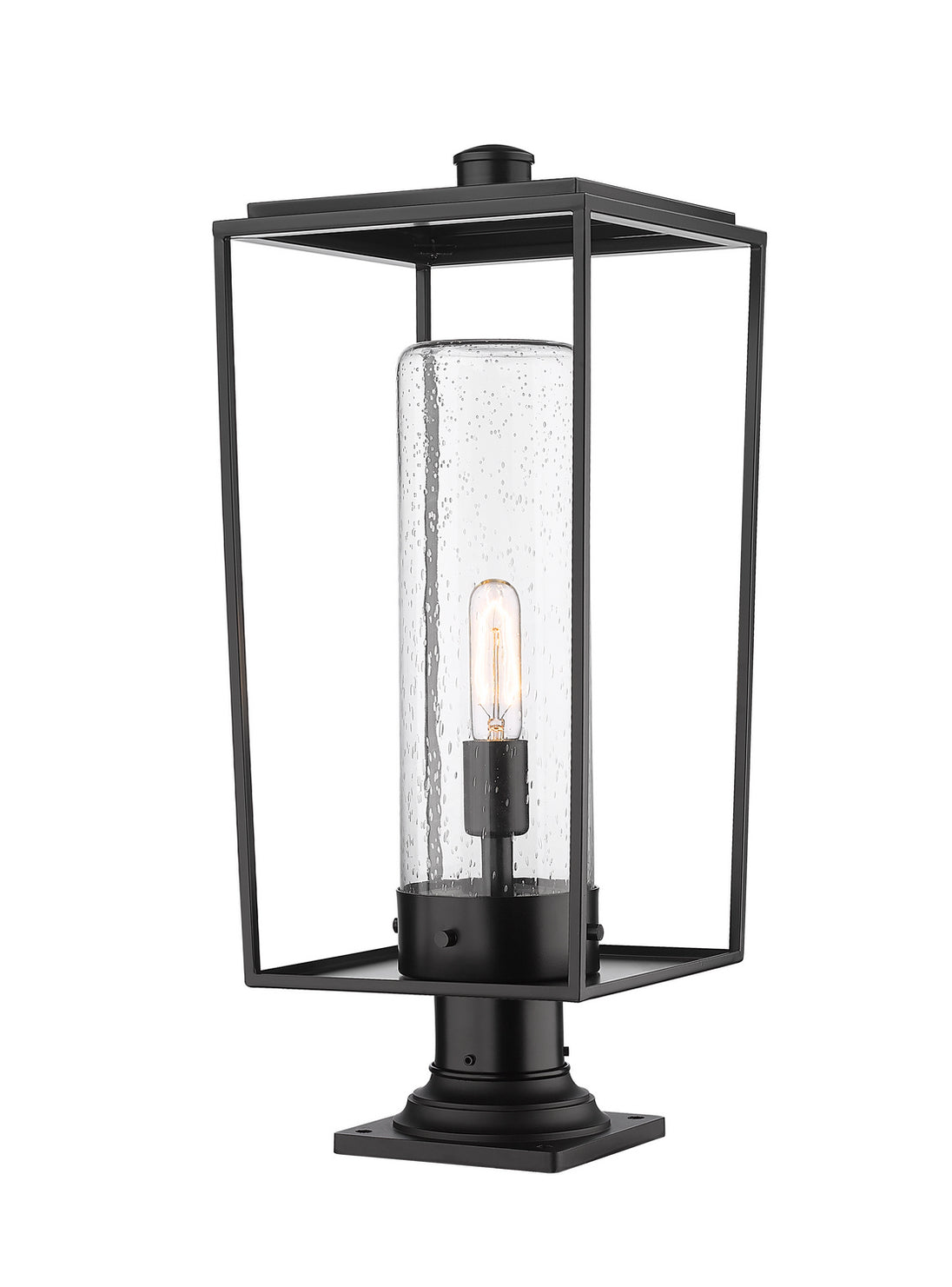 Z-Lite - 594PHBR-533PM-BK - One Light Outdoor Pier Mount - Sheridan - Black