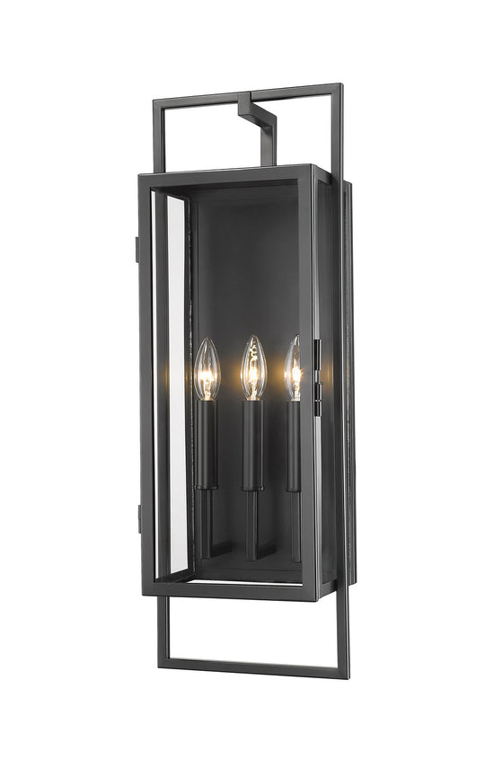 Z-Lite - 598B-BK - Three Light Outdoor Wall Sconce - Lucian - Black