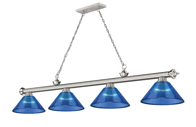 Z-Lite - 2306-4BN-ARDB - Four Light Billiard - Cordon - Brushed Nickel
