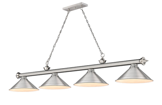 Z-Lite - 2306-4BN-BN15 - Four Light Billiard - Cordon - Brushed Nickel