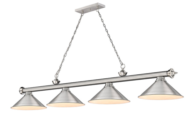 Z-Lite - 2306-4BN-BN15 - Four Light Billiard - Cordon - Brushed Nickel