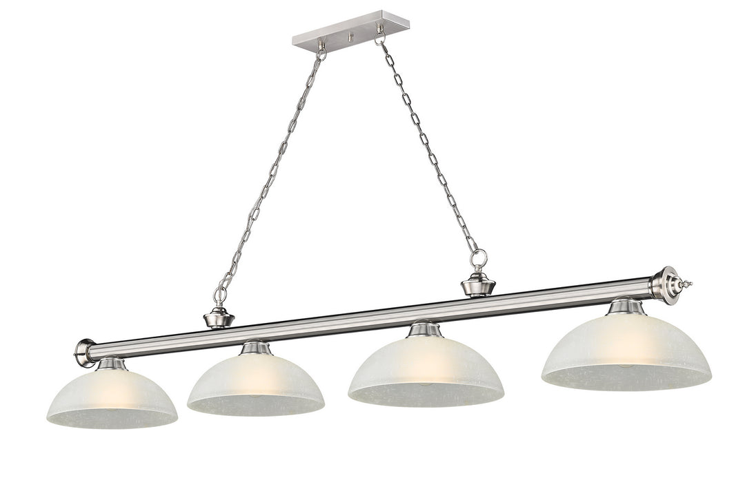 Z-Lite - 2306-4BN-DWL14 - Four Light Billiard - Cordon - Brushed Nickel