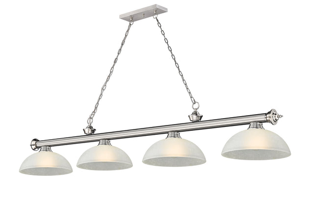 Z-Lite - 2306-4BN-DWL14 - Four Light Billiard - Cordon - Brushed Nickel