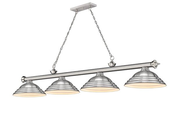 Z-Lite - 2306-4BN-SBN - Four Light Billiard - Cordon - Brushed Nickel