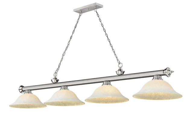 Z-Lite - 2306-4BN-WM16 - Four Light Billiard - Cordon - Brushed Nickel