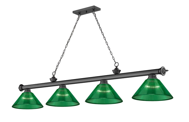 Z-Lite - 2306-4BP-ARG - Four Light Billiard - Cordon - Bronze Plate