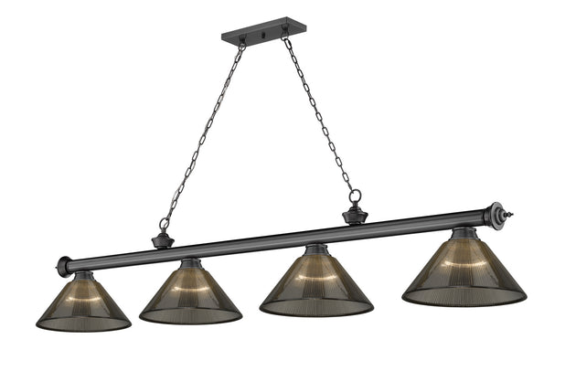 Z-Lite - 2306-4BP-ARS - Four Light Billiard - Cordon - Bronze Plate