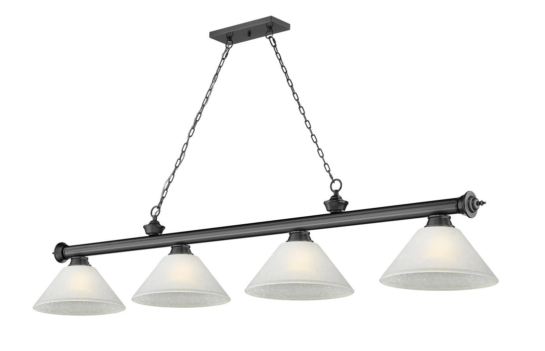 Z-Lite - 2306-4BP-AWL14 - Four Light Billiard - Cordon - Bronze Plate