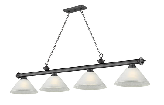 Z-Lite - 2306-4BP-AWL14 - Four Light Billiard - Cordon - Bronze Plate