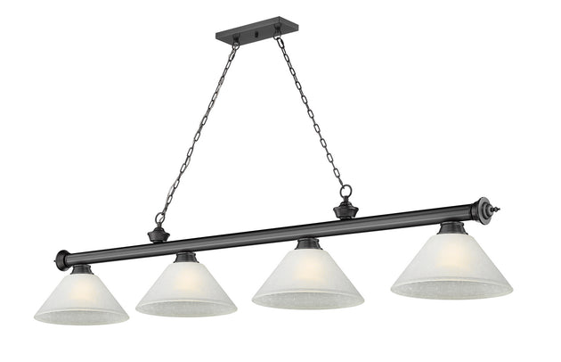 Z-Lite - 2306-4BP-AWL14 - Four Light Billiard - Cordon - Bronze Plate