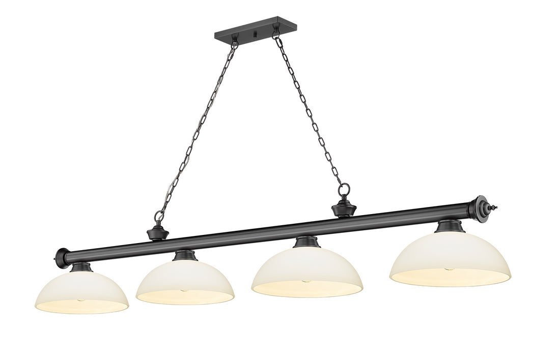 Z-Lite - 2306-4BP-DMO14 - Four Light Billiard - Cordon - Bronze Plate