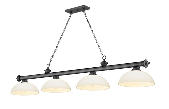 Z-Lite - 2306-4BP-DMO14 - Four Light Billiard - Cordon - Bronze Plate