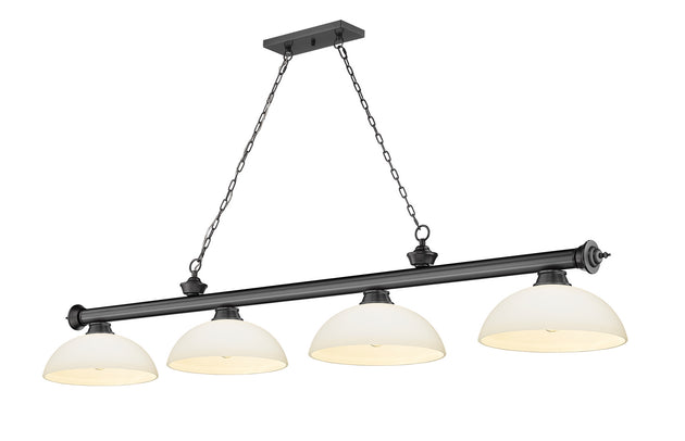 Z-Lite - 2306-4BP-DMO14 - Four Light Billiard - Cordon - Bronze Plate