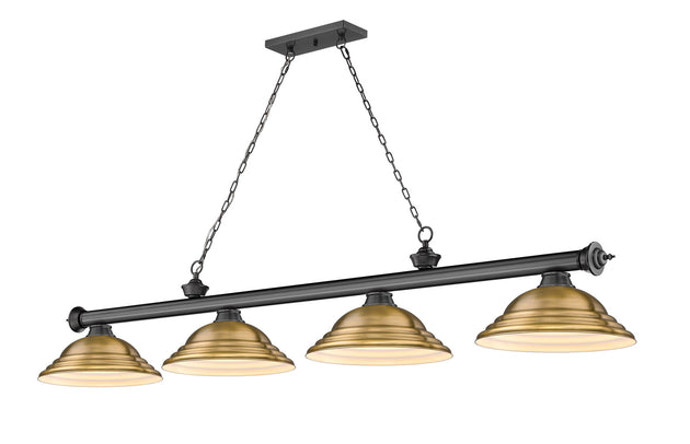 Z-Lite - 2306-4BP-SRB - Four Light Billiard - Cordon - Bronze Plate