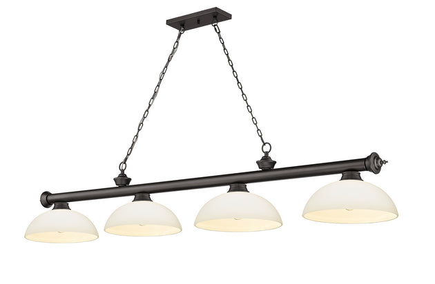 Z-Lite - 2306-4BRZ-DMO14 - Four Light Billiard - Cordon - Bronze