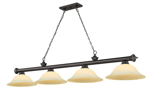 Z-Lite - 2306-4BRZ-GM16 - Four Light Billiard - Cordon - Bronze