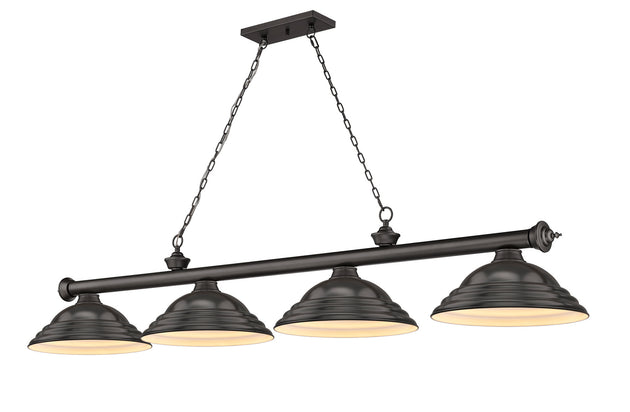 Z-Lite - 2306-4BRZ-SBRZ - Four Light Billiard - Cordon - Bronze