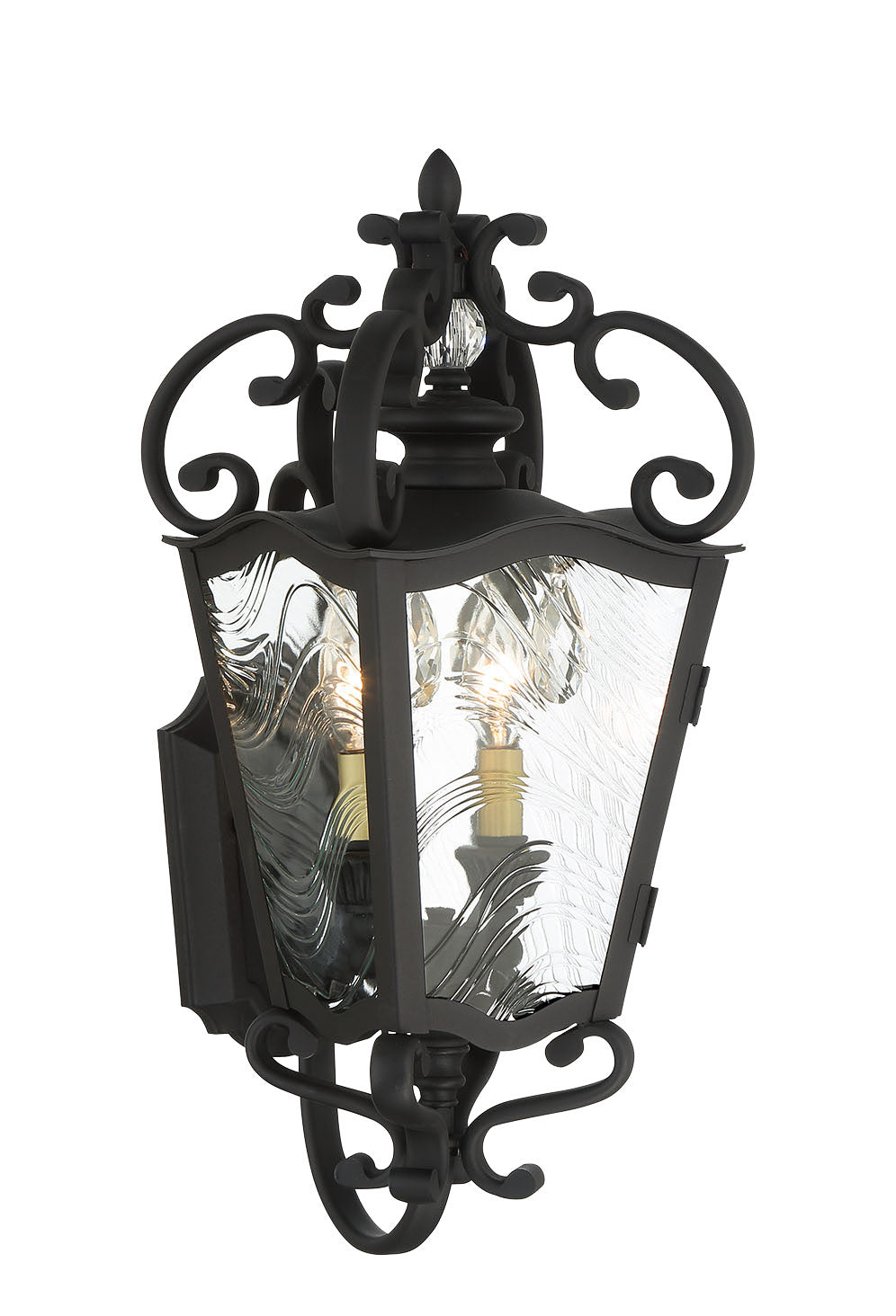 Minka-Lavery - 9332-661 - Two Light Outdoor Lantern - Brixton Ivy - Coal W/Honey Gold Highlight