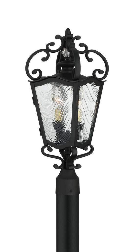 Minka-Lavery - 9335-661 - Two Light Outdoor Post Mount - Brixton Ivy - Coal W/Honey Gold Highlight