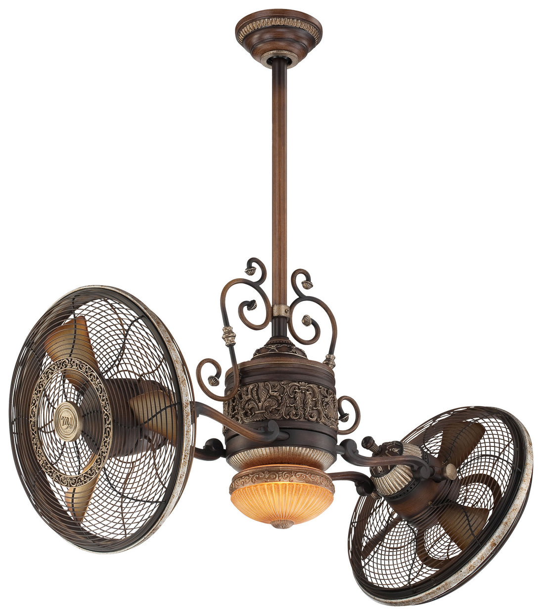 Minka Aire - F502L-BCW - 42"Performance Fan - Traditional Gryo Led - Belcaro Walnut