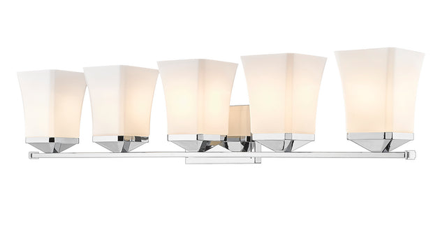 Z-Lite - 1939-5V-CH - Five Light Vanity - Darcy - Chrome